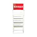 4 tiers colorful printing corrugated  floor display shelves for instant noodles